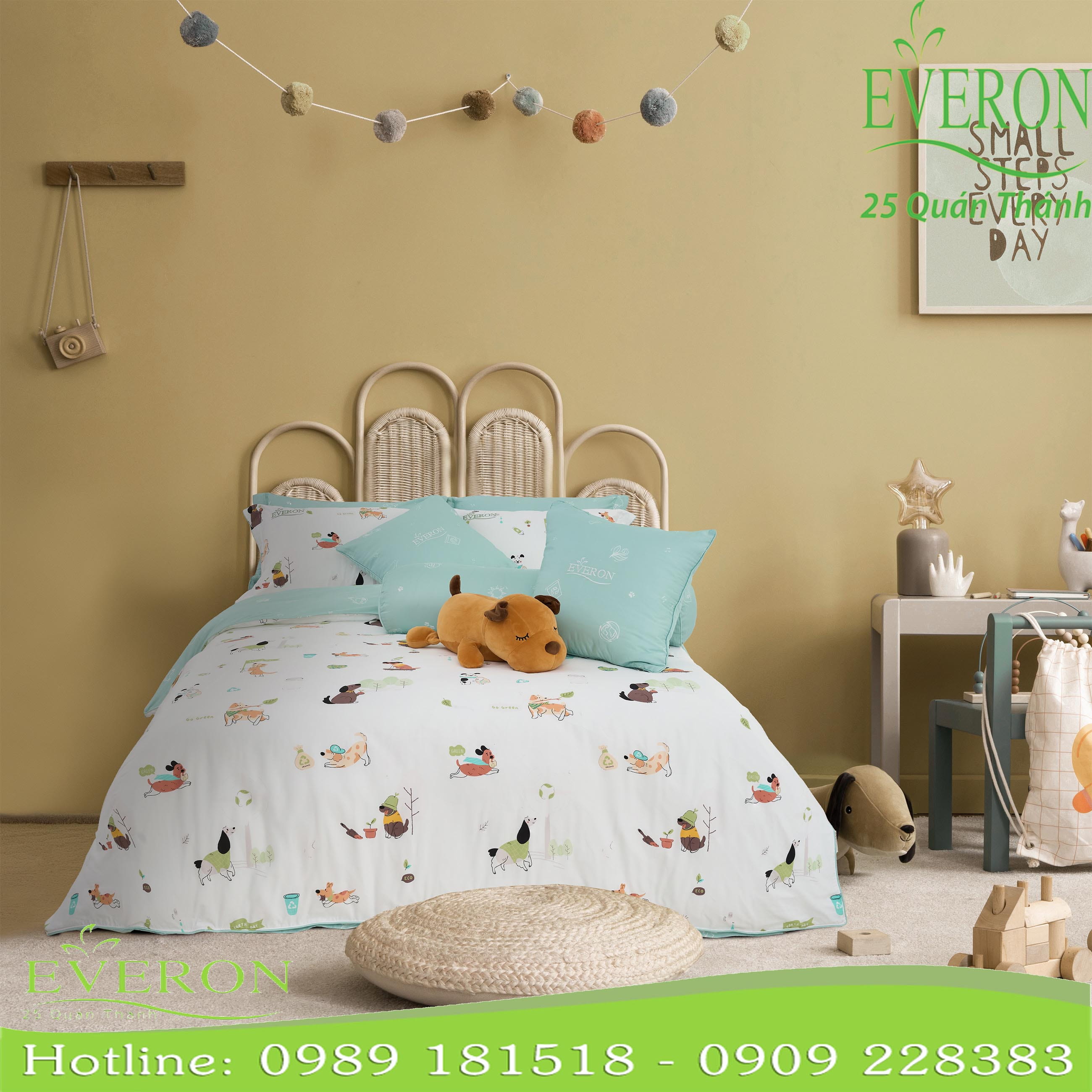 Bộ Chăn Ga Trẻ Em Everon CPC-25201
