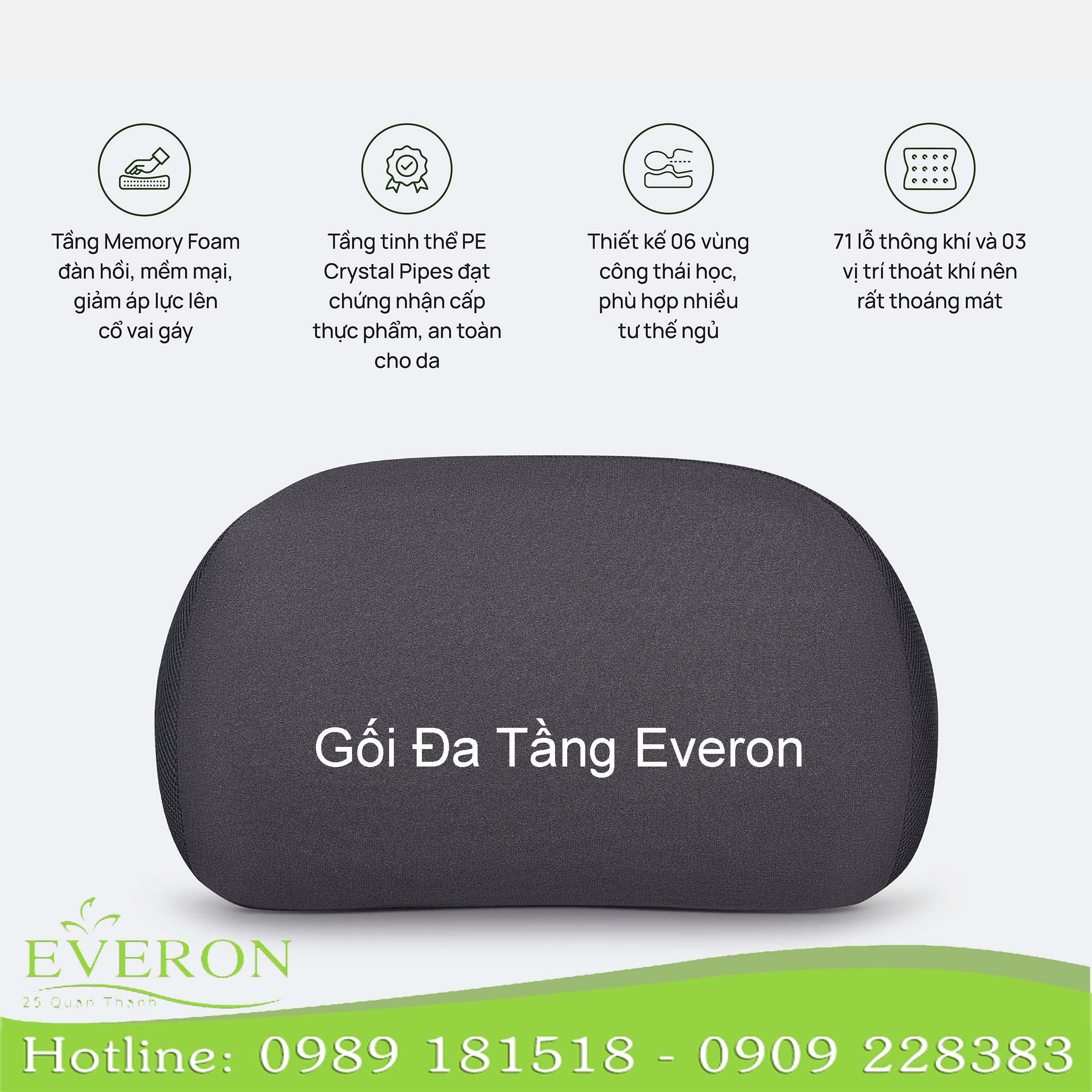 Gối Đa Tầng Everon