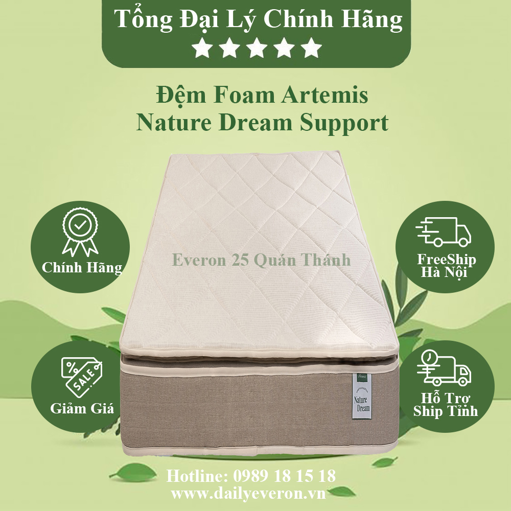 Đệm foam Artemis Nature Dream Support