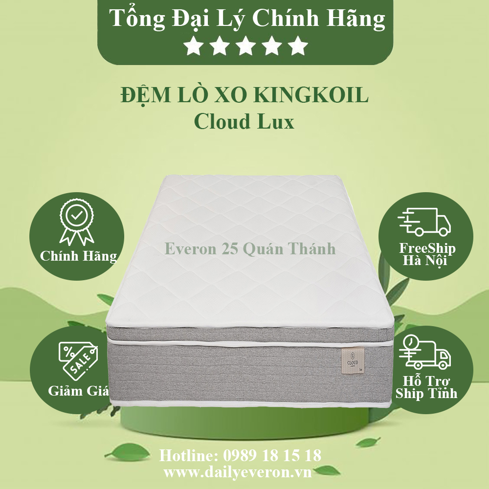Đệm Lò Xo EVERON Cloud Lux KINGKOIL